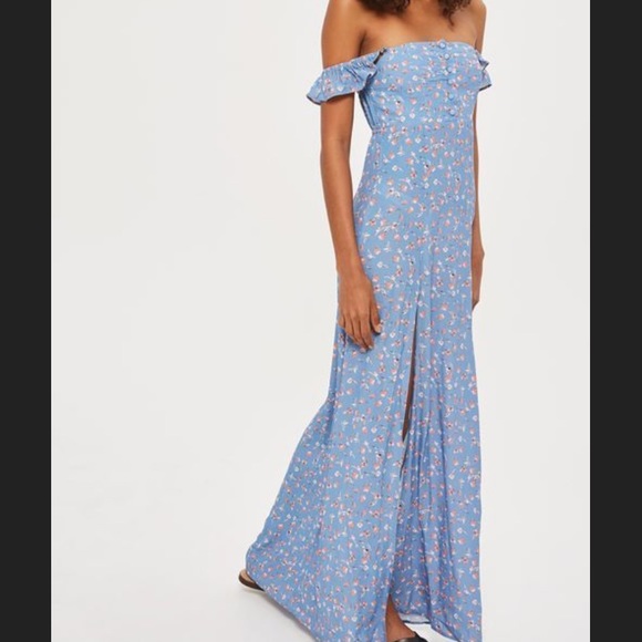 Flynn Skye Dresses & Skirts - FLYNN SKYE Bardot Maxi Dress